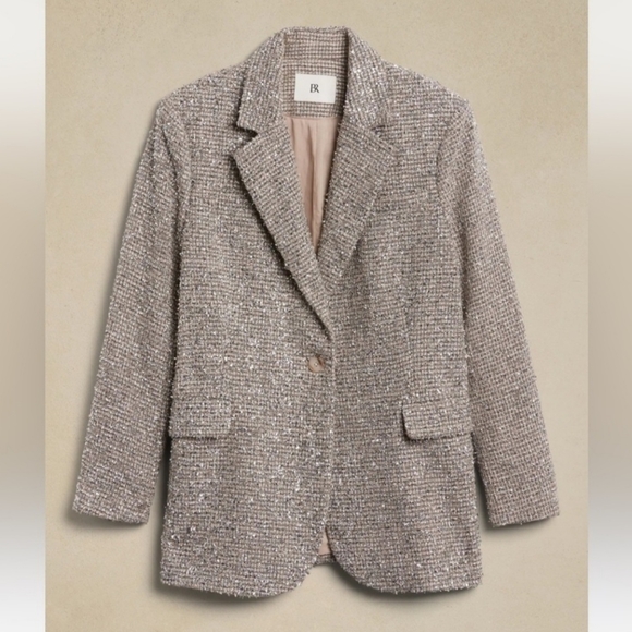 Banana Republic Tinsel Tweed Blazer - Picture 4 of 7